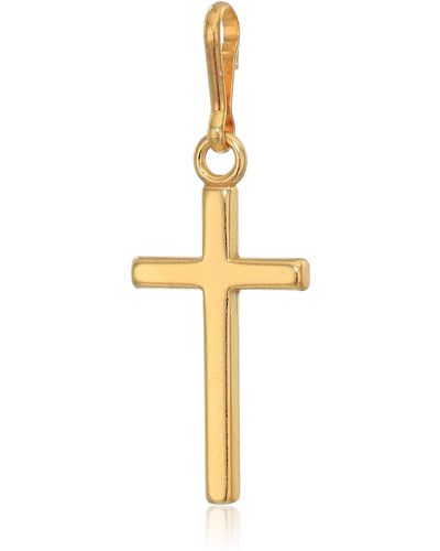 ALEX AND ANI Cross Charm 14kt Gold Plated - Metallic