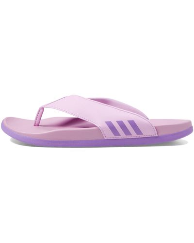 adidas Adilette Comfort Flip Flop Slide Sandal - Purple
