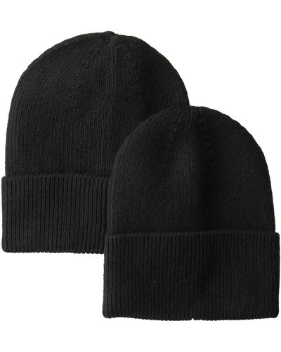 Amazon Essentials 2-Pack Knit Hat Cappello - Nero