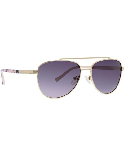 Vera Bradley Polarized Square Sunglasses - Purple