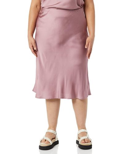 Amazon Essentials Falda lencera en Georgette - Rosa