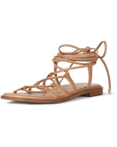 The Drop Haven Lace Up Gladiator Sandal - Brown