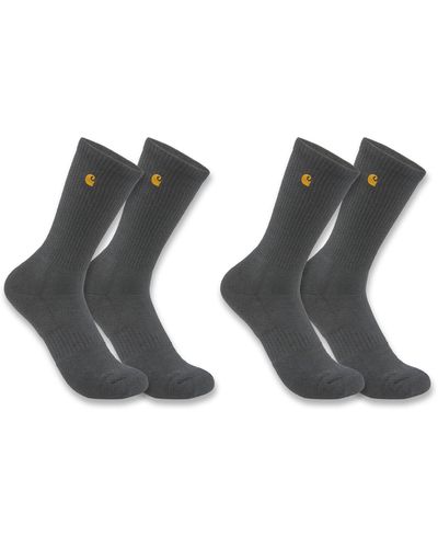 Carhartt Force Midweight Crew Sock 2 Pack - Gray