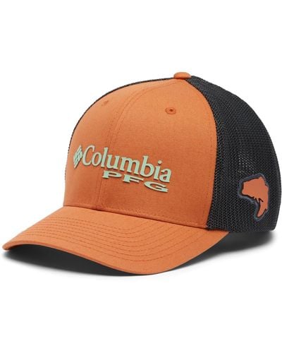 Columbia 's Pfg Logo Mesh Ball Cap - Brown