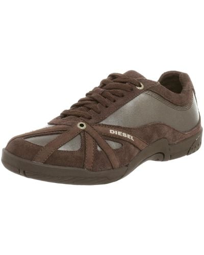 DIESEL Sport Move-in Lace-up Fashion Sneaker,mudd,5 M - Brown