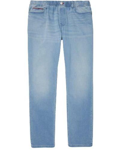 Tommy Hilfiger Adaptive Straight Jeans With Pull-up Loops - Blue