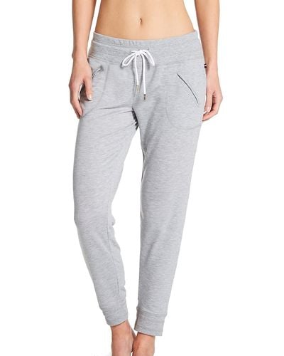 Tommy Hilfiger Womens Core Jogger Sleepwear Pant Pajama Bottoms - Gray