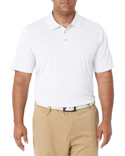 Amazon Essentials Polo da Golf ad Asciugatura Rapida Regular Fit Uomo - Bianco