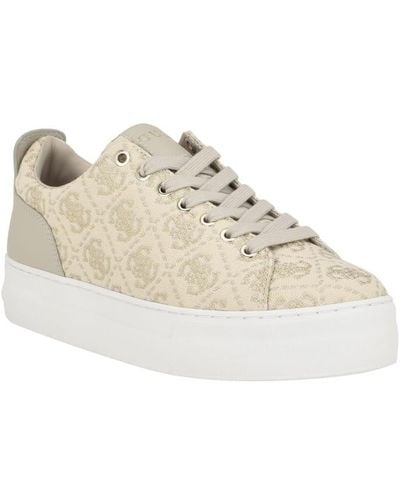 Guess Giaa Platform Court Sneakers - Natural