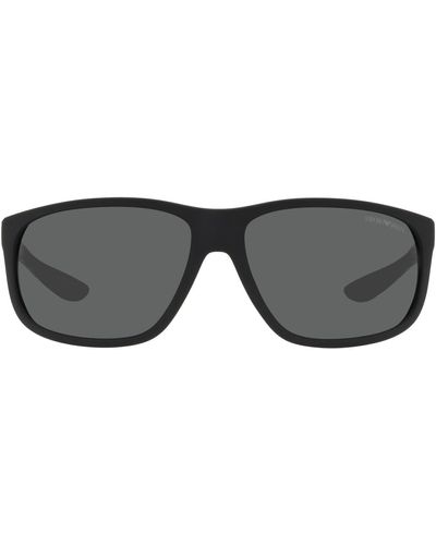 Emporio Armani Ea4199u Universal Fit Square Sunglasses - Black