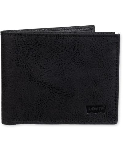 Levi's Rfid Passcase Wallet Logo - Black