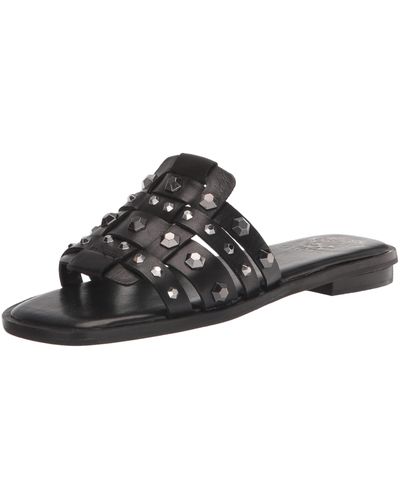 Vince Camuto Footwear Neverna Studded Flat Sandal - Black
