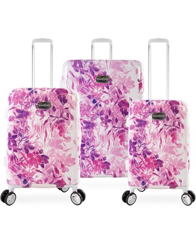 bebe 29 Large Check In Spinner Luggage Hardshell Dreamsicle Day Multicolor