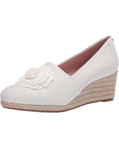 Taryn Rose Slip On Pump - White