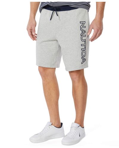 Nautica Fleece Logo Shorts - Gray