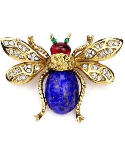 Ben-Amun Bugs Collection Brooches Fashion Jewelry For - Yellow