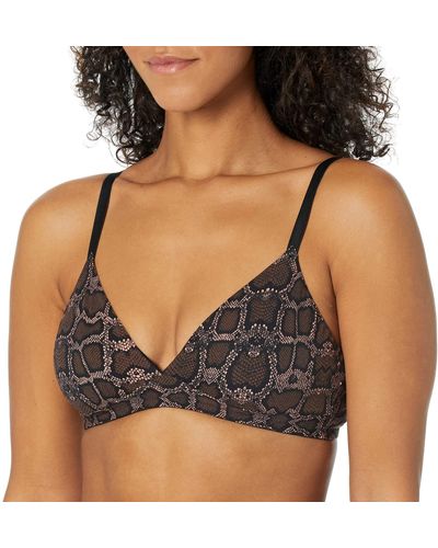 COSABELLA Lace-trimmed flocked stretch-mesh soft-cup triangle bra