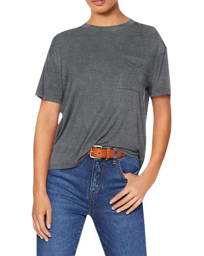 Amazon Essentials Jersey Relaxed-fit Short-sleeve Crewneck Pocket T-shirt - Grey