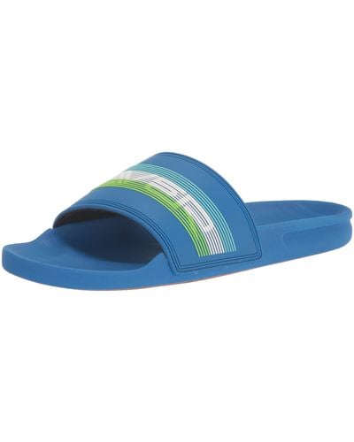 Quiksilver Rivi Wordmark Slide Sandal - Blue