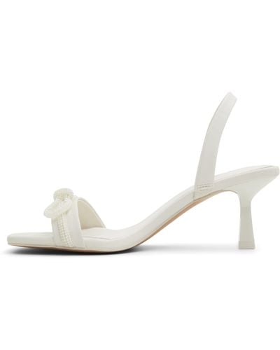 ALDO Heeled Sling Back Sandals - White