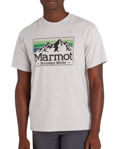 Marmot Mmw Gradient Short Sleeve Tee - Gray