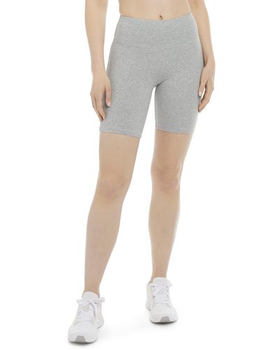 Juicy Couture Essential Cotton Long Bike Short - Gray