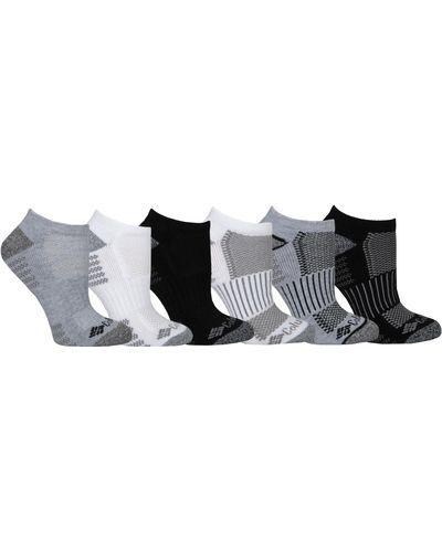 Columbia No Show 6-pack Black/white Assorted 4-10 - Multicolor