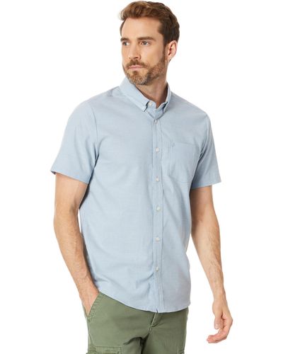 Volcom Regular Everett Oxford Short Sleeve Shirt - Blue