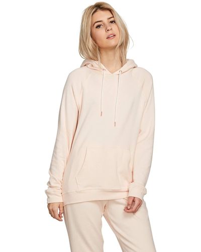 Volcom Lived In Lounge Hooded Fleece Sweatshirt - Pink