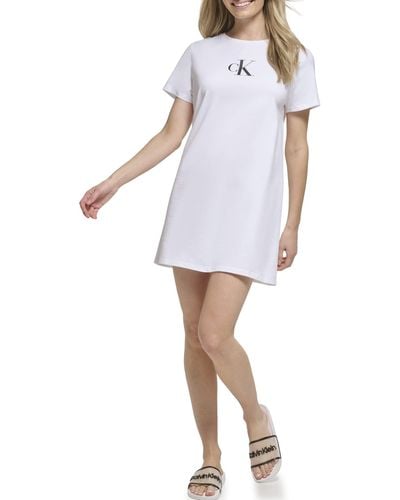 Calvin Klein Womens Lifestyle Cover Up,soft White,extra Large