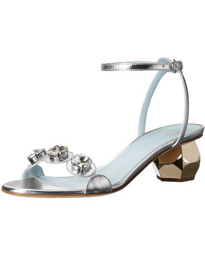 Frances Valentine Beatrix Heeled Sandal - Metallic