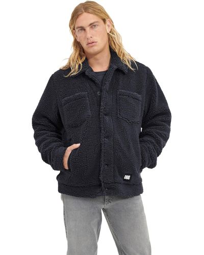 UGG Janson Sherpa Trucker Jacket - Blue