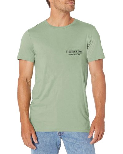 Pendleton Short Sleeve Vintage Logo Graphic T-shirt - Green