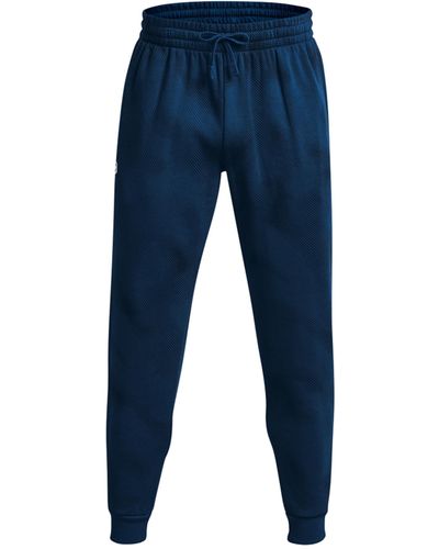 Under Armour S Rival Fleece Printed Sweatpants, - Blue