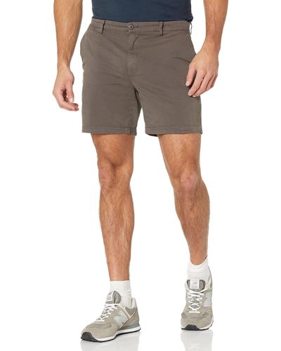 Goodthreads Slim-fit 7" Flat-front Comfort Stretch Chino Short - Gray