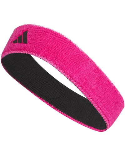 adidas Interval Reversible Terricloth Elastic Headband - Pink