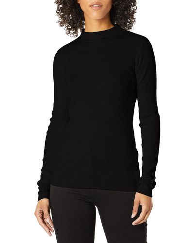 AG Jeans Quinton Mock Neck Knit Sweater - Black