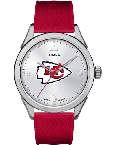 Timex Nfl Athena 40mm Watch – Kansas City Chiefs With Red Silicone