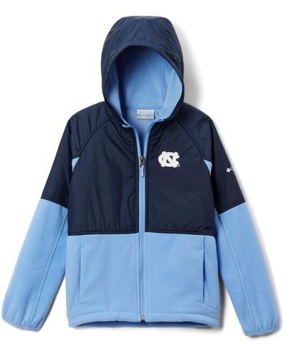 Columbia Youth Collegiate Flanker Overlay Fleece Jacket - Blue