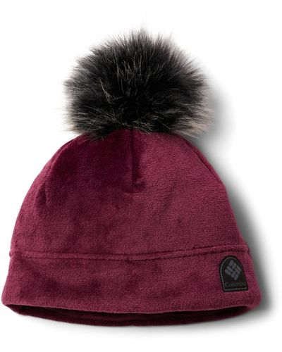 Columbia Fire Side Plush Beanie Hat - Red
