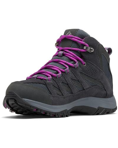 Columbia S Crestwood Mid Waterproof Hiking Shoe - Purple