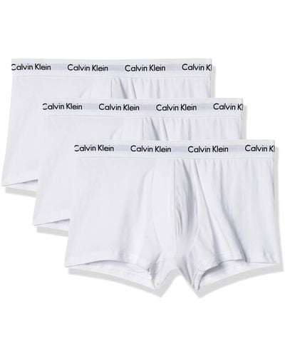 Calvin Klein Cotton Stretch 3-pack Low Rise Trunk - Metallic