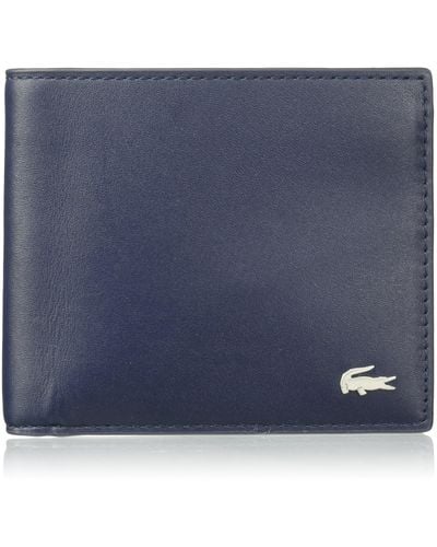 Lacoste S Large Billfold And Coin Wallet - Blue