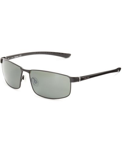 Timberland Tb9035sw6102r Polarized Aviator Sunglasses - Black