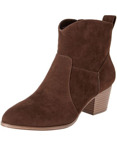 Amazon Essentials Western Ankle Boots - Brown