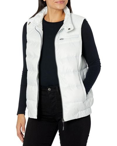 Tumi Pax Recycled Packable Travel Puffer Vest - Gray