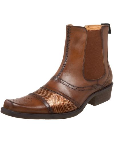 N.y.l.a. Tombstone Dress Boot,brown Pony,10 M Us