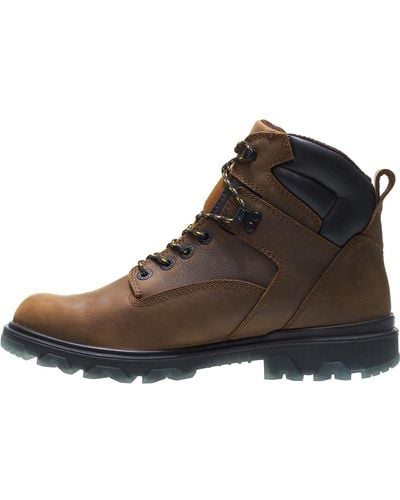 Wolverine I-90 Waterproof Soft-toe 6" Construction Boot - Brown