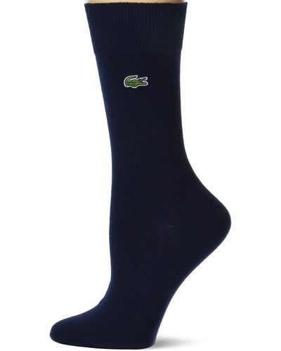 Lacoste 3 Multi Pack Solid Jersey Ankle Socks - Blue