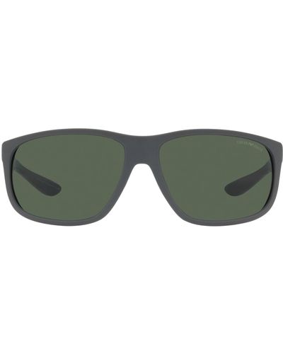 Emporio Armani Ea4199u Universal Fit Square Sunglasses - Green